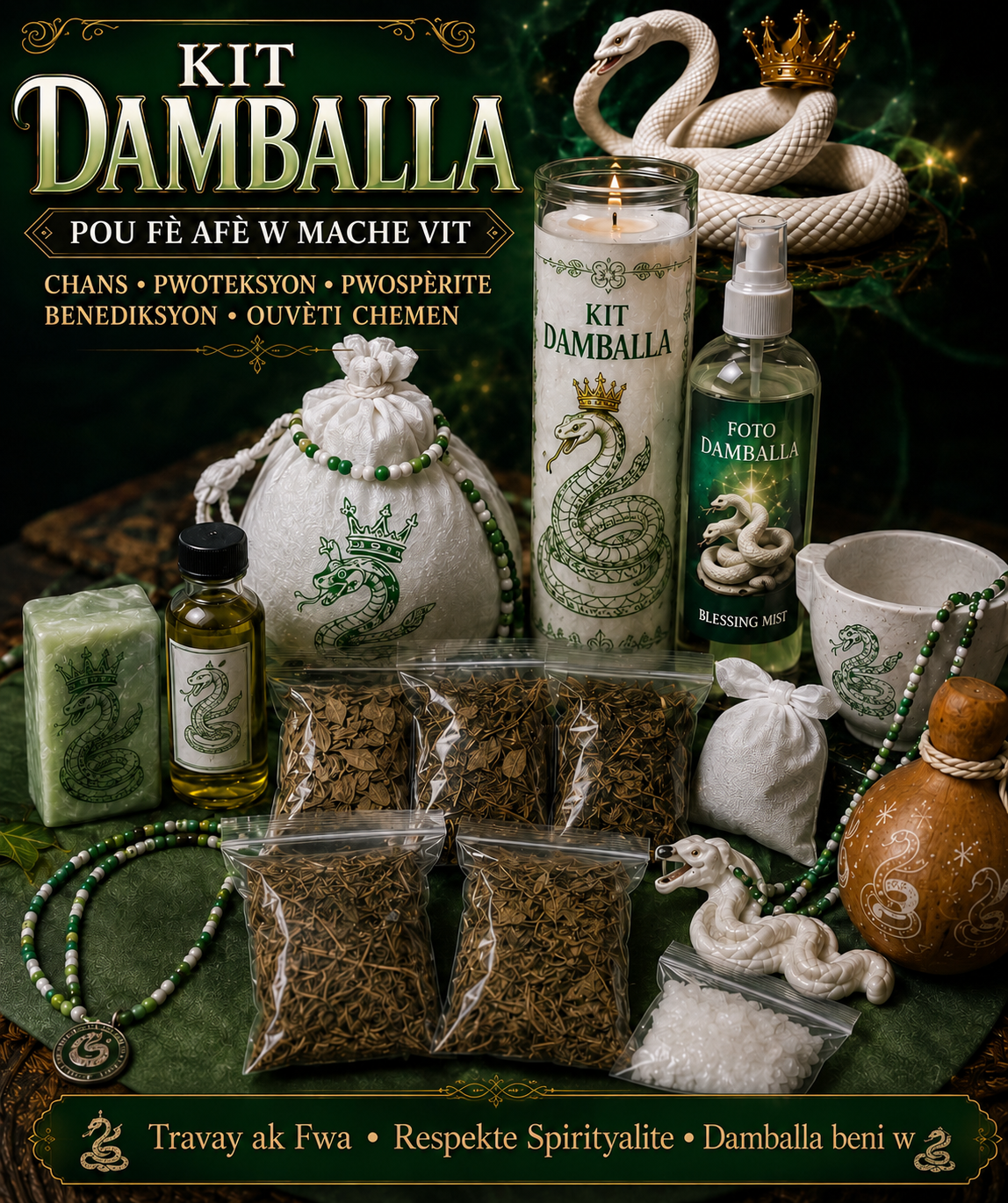 Ki Damballa. Chans , afèw mache vit
